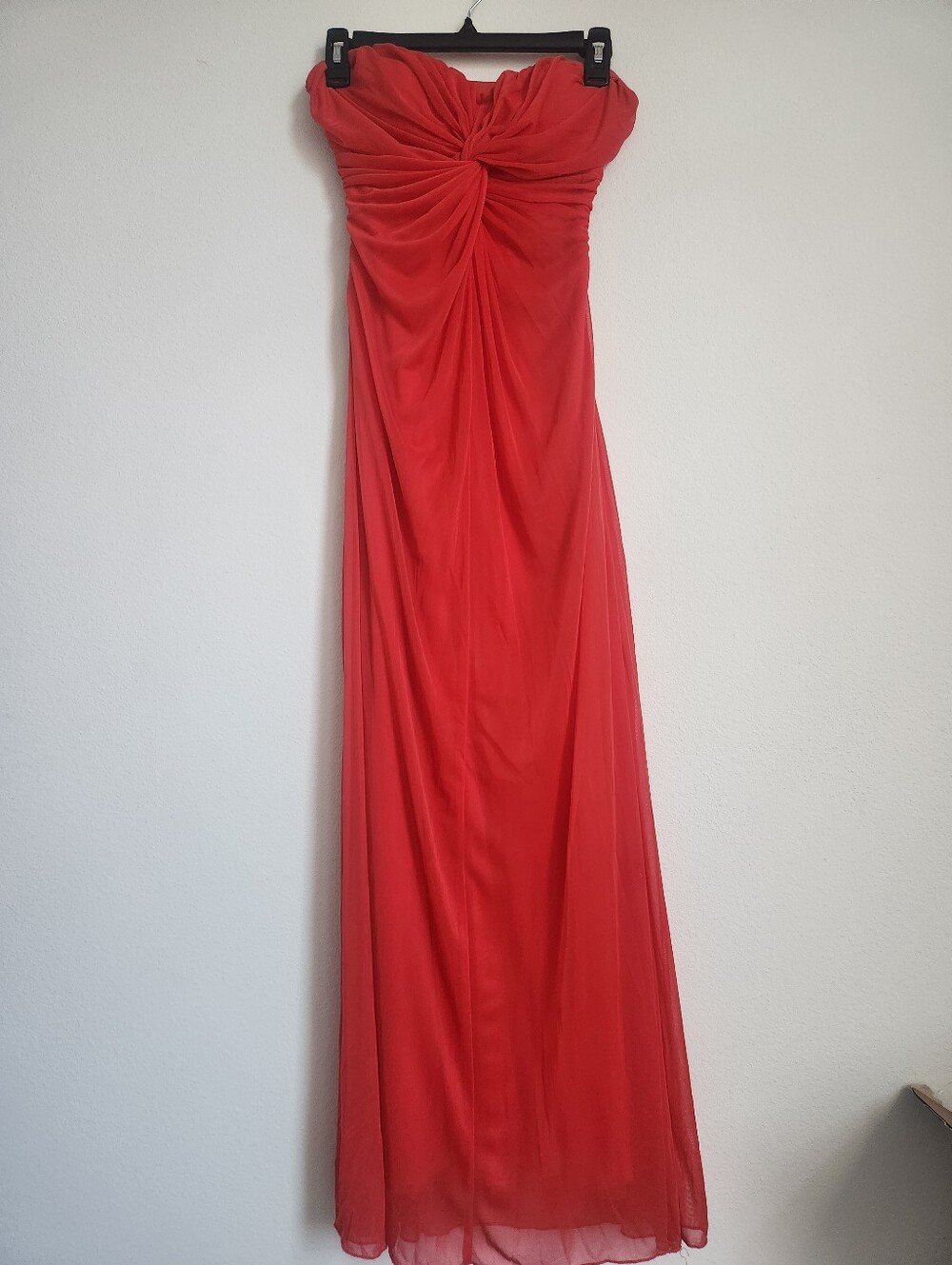 Charlotte Russe Strapless Red Strap Back Evening Dress